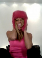 Meet Madden Pink Fuzzy Hat #3