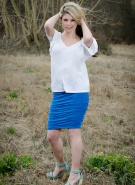 Sherri Chanel Blue Skirt #13
