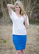 Sherri Chanel Blue Skirt #2