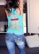 Andi Pink Ripped Jeans #10