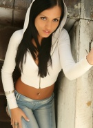 Janessa Brazil white hoody #12