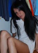 Misty Gates naked in her closet #1