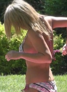 Nikki Sims sunbathing nude caps #7